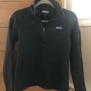 Patagonia Black 1/4 zip Better Sweater size S
